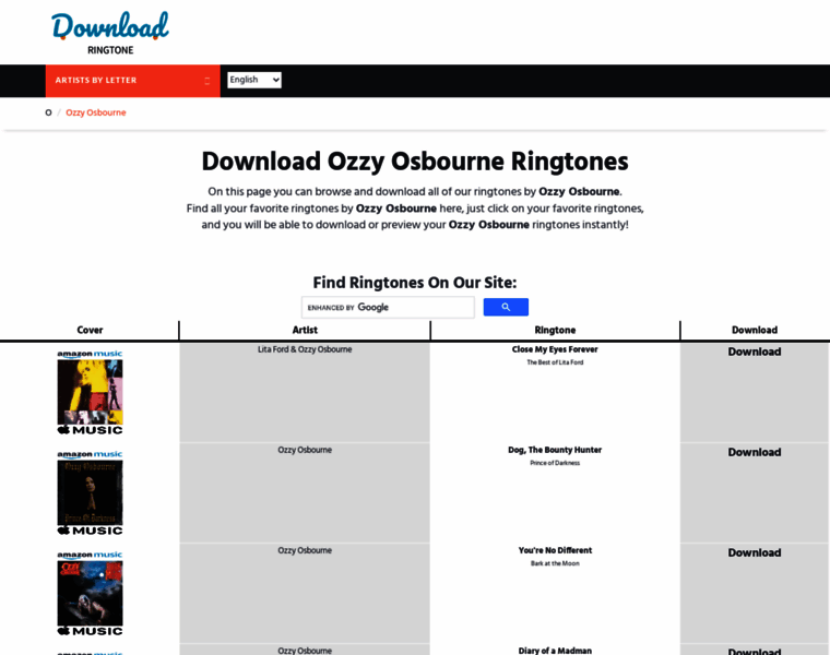 Ozzyosbourne.download-ringtone.com thumbnail