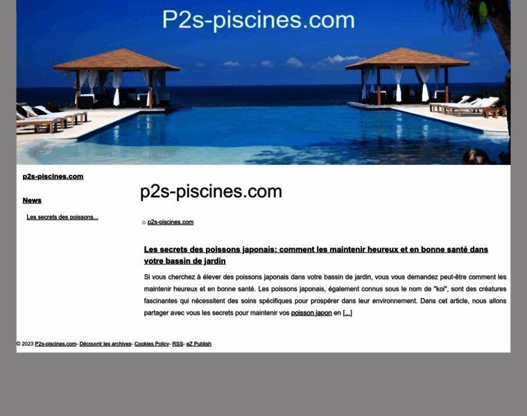 P2s-piscines.com thumbnail