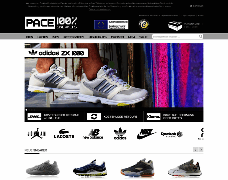 Pace-sneakers.de thumbnail