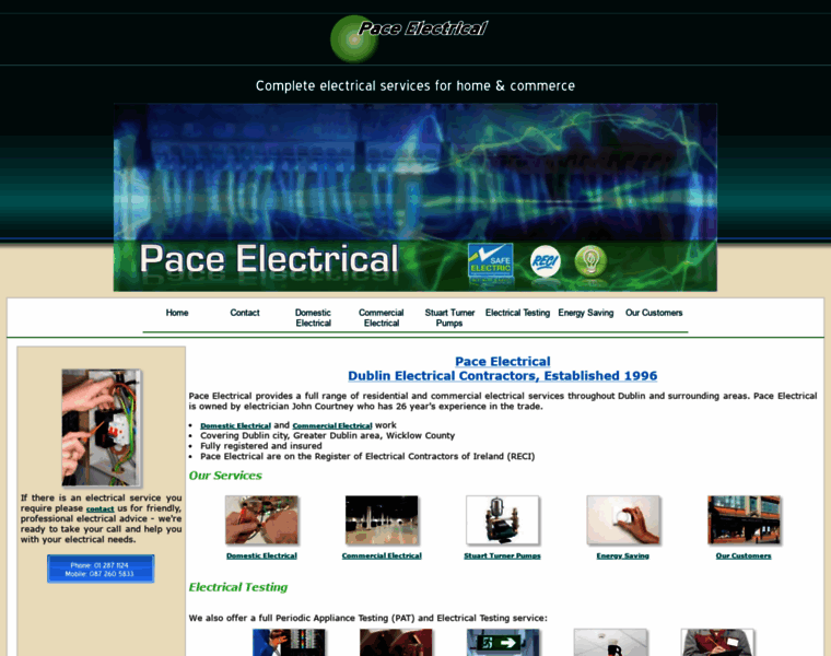 Paceelectrical.ie thumbnail