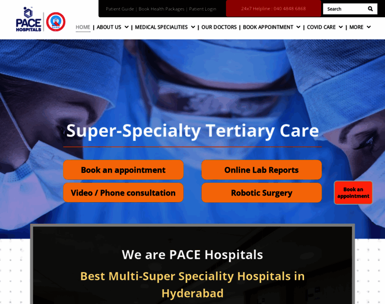 Pacehospitals.in thumbnail