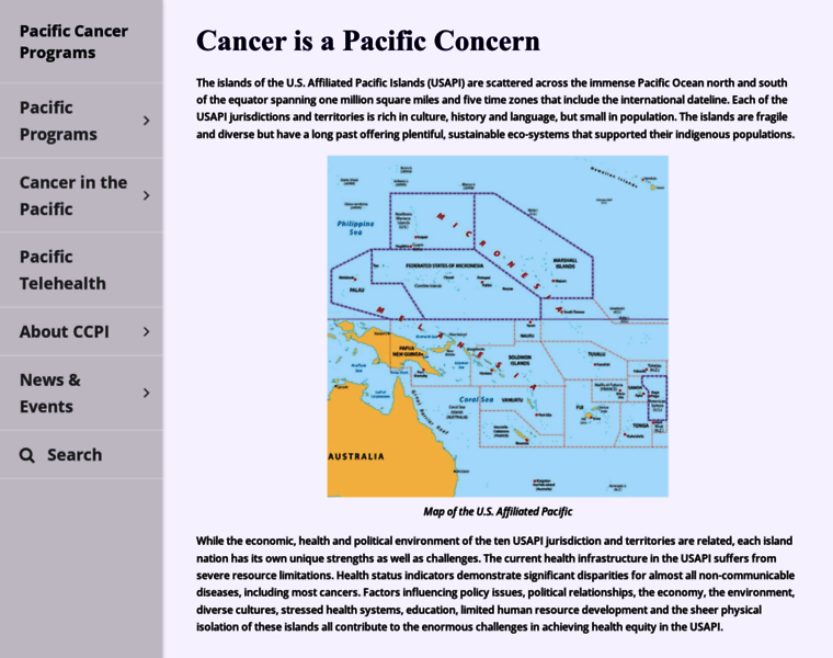 Pacificcancer.org thumbnail