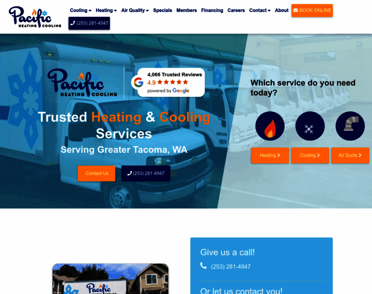 Pacificheatingcooling.com thumbnail
