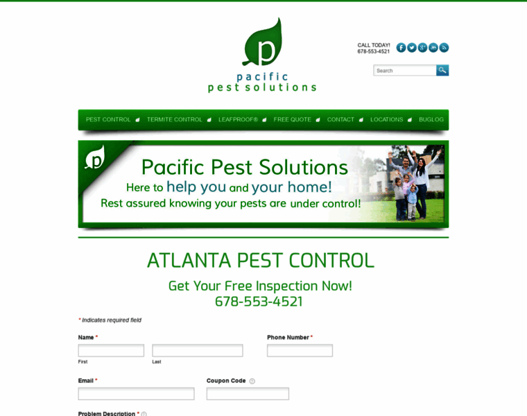 Pacificpestsolutions.com thumbnail