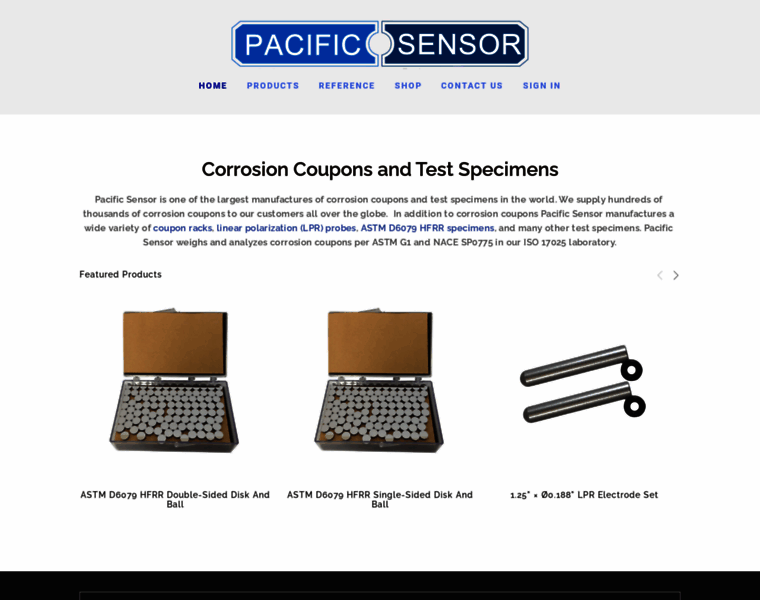Pacificsensor.com thumbnail