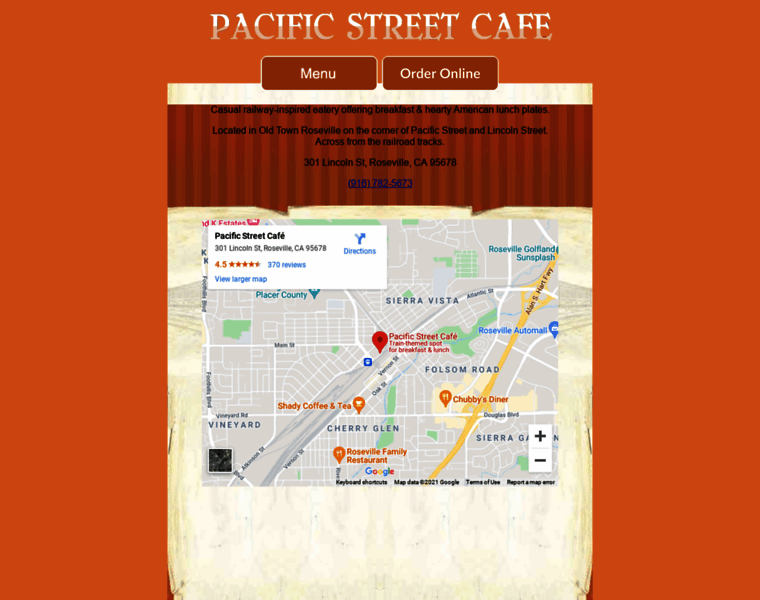 Pacificstreetcafe.net thumbnail