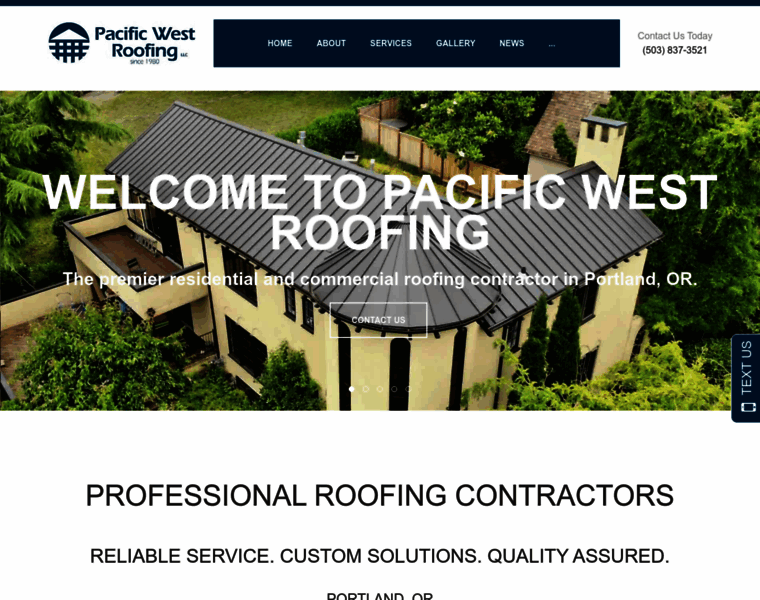 Pacificwestroofing.com thumbnail