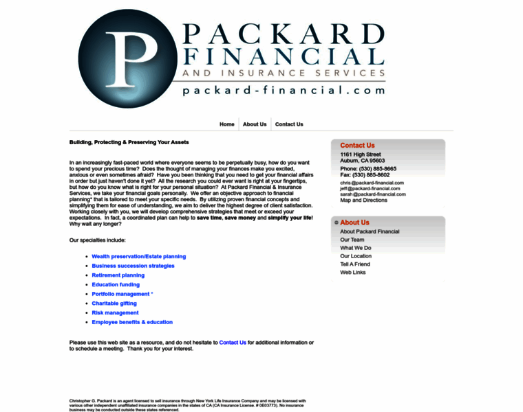 Packard-financial.com thumbnail