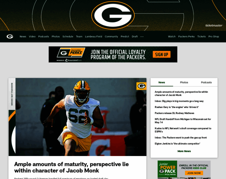 Packers.com thumbnail