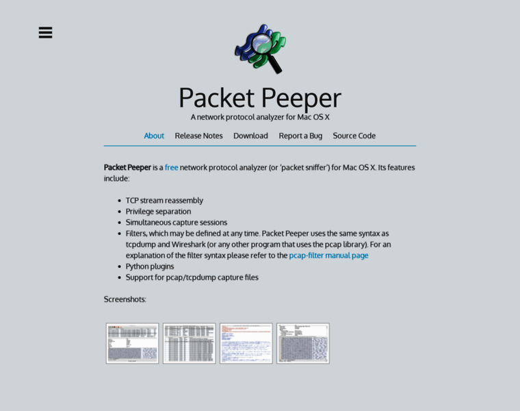 Packetpeeper.org thumbnail