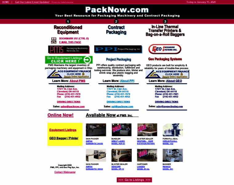 Packnow.com thumbnail