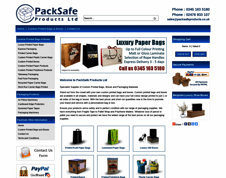 Packsafeproducts.co.uk thumbnail