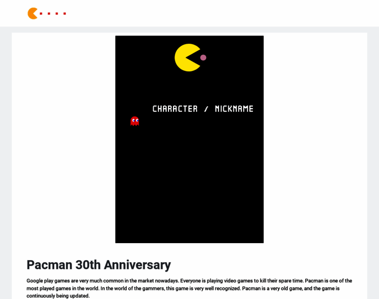 Pacman30thanniversary.org thumbnail