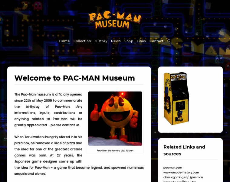 Pacmanmuseum.com thumbnail
