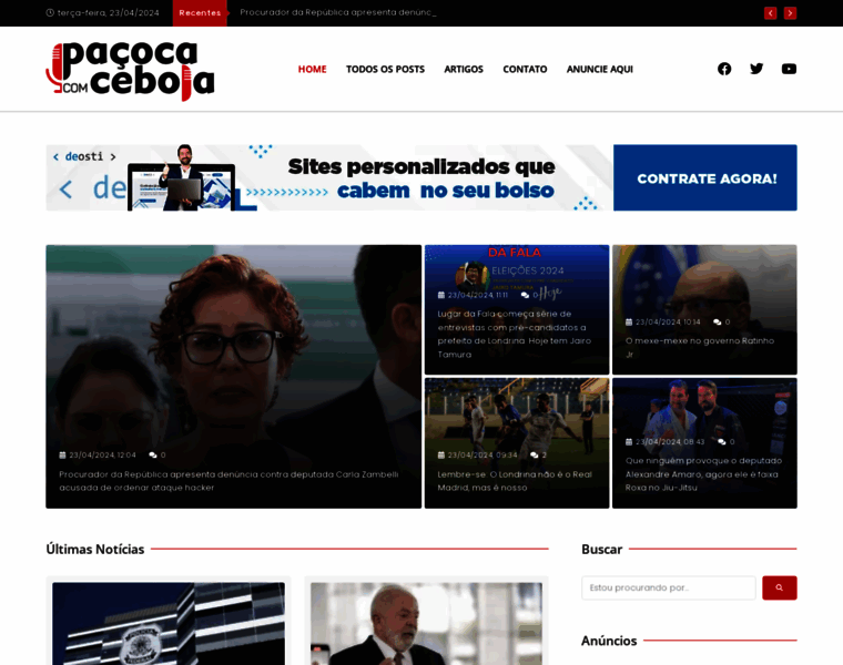 Pacocacomcebola.com.br thumbnail
