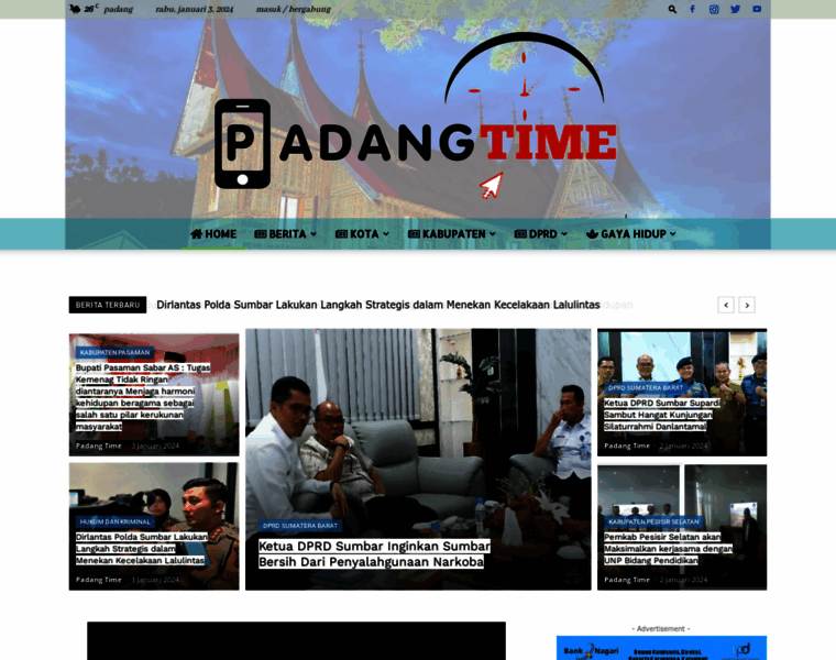 Padangtime.com thumbnail