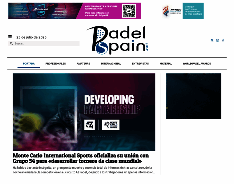 Padelspain.net thumbnail