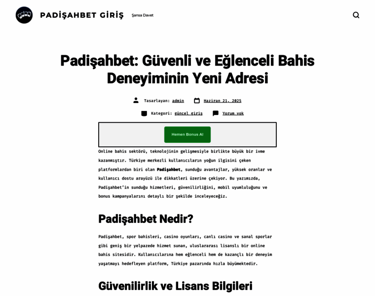 Padisah.site thumbnail