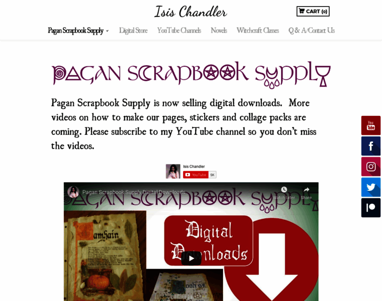 Paganscrapbooksupply.com thumbnail