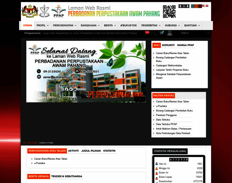 Pahanglibrary.gov.my thumbnail