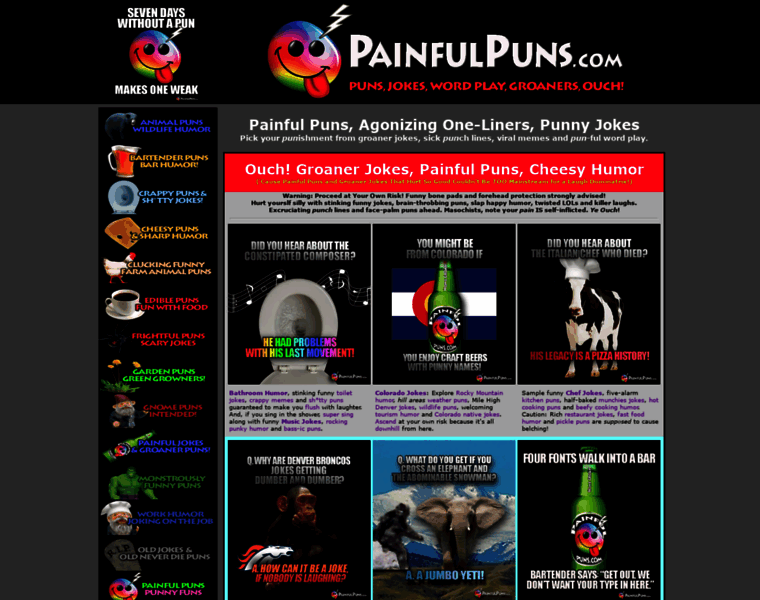 Painfulpuns.com thumbnail
