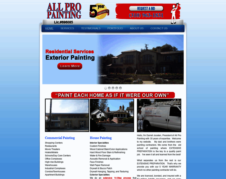 Paintingallpro.com thumbnail