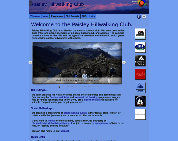 Paisleyhillwalkingclub.org.uk thumbnail