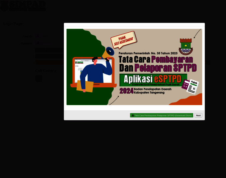 Pajak.tangerangkab.go.id thumbnail