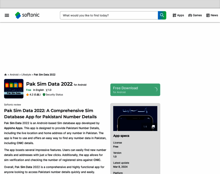 Pak-sim-data-2022.en.softonic.com thumbnail