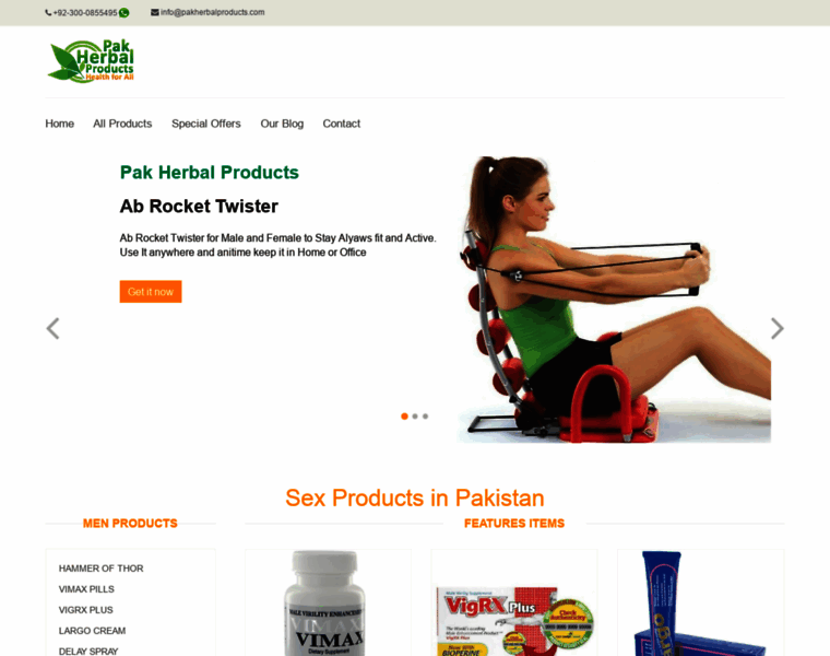 Pakherbalproducts.com thumbnail