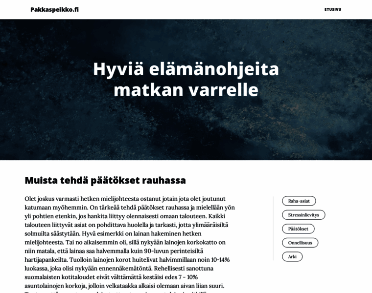 Pakkaspeikko.fi thumbnail