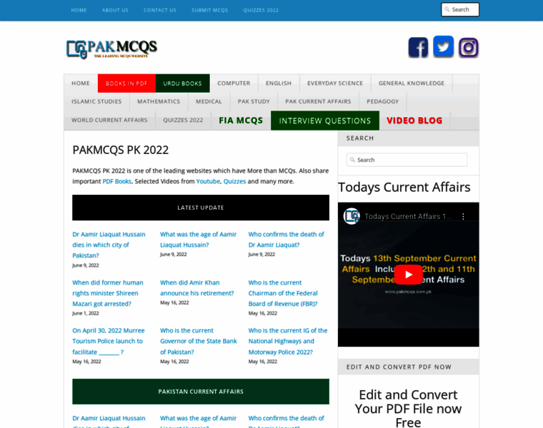 Pakmcqs.com.pk thumbnail