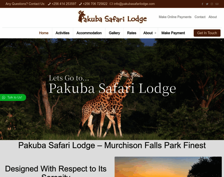 Pakubasafarilodge.com thumbnail