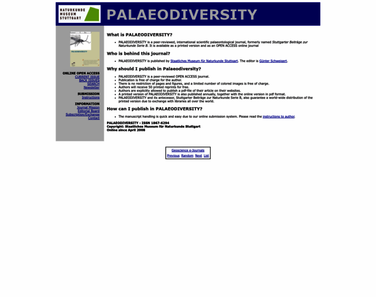 Palaeodiversity.org thumbnail