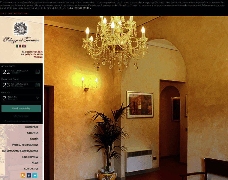 Palazzoaltorrione.com thumbnail