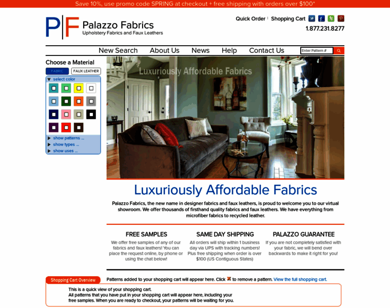 Palazzofabrics.com thumbnail