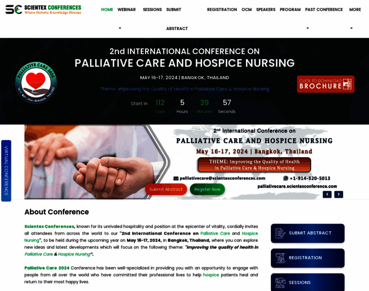Palliativecare.scientexconference.com thumbnail