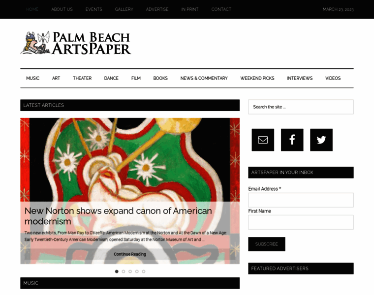 Palmbeachartspaper.com thumbnail