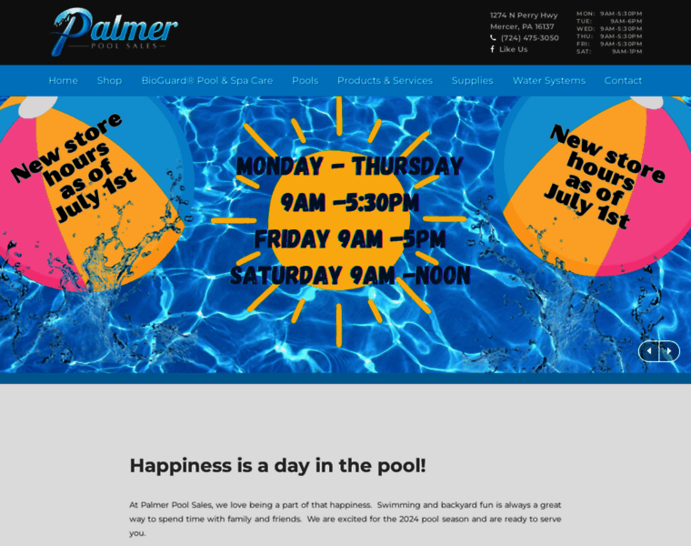 Palmerpoolsales.com thumbnail