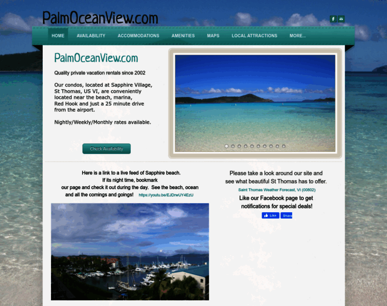 Palmoceanview.com thumbnail