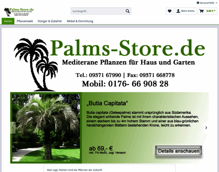 Palms-store.de thumbnail