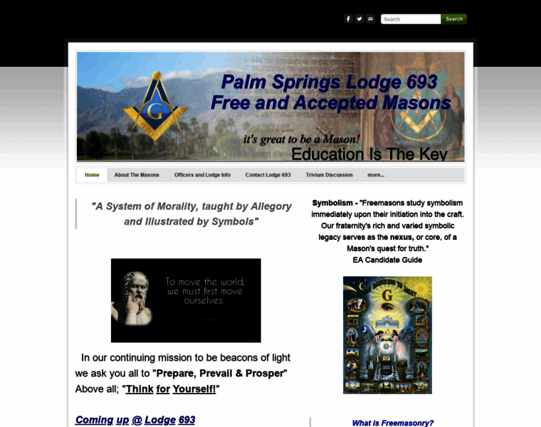 Palmspringsmasons.org thumbnail
