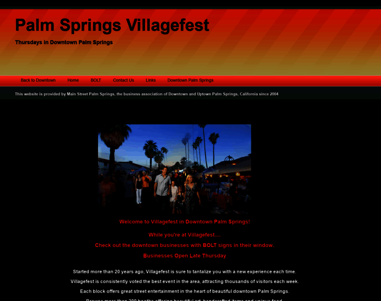 Palmspringsvillagefest.com thumbnail