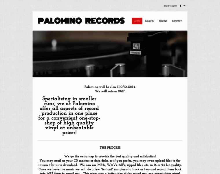 Palominorecordspressing.com thumbnail