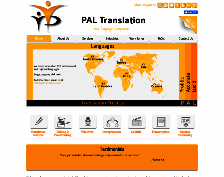 Paltranslation.com thumbnail