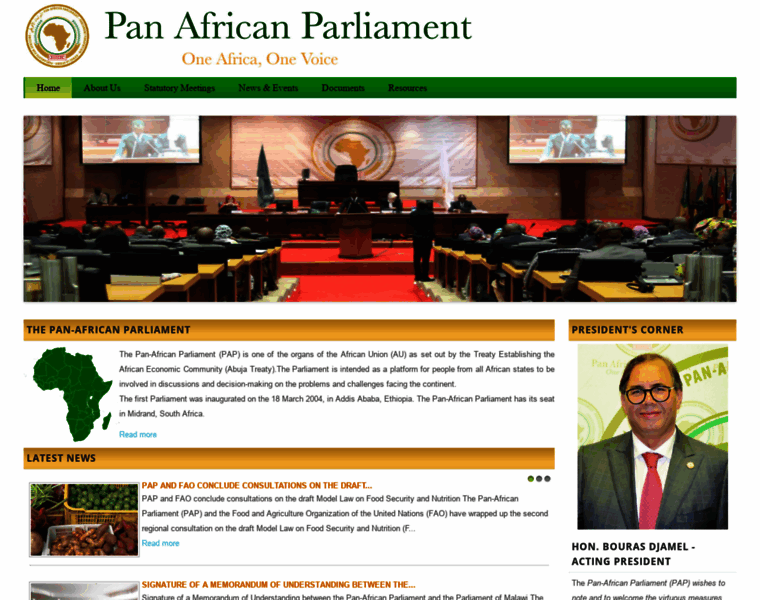 Panafricanparliament.org thumbnail