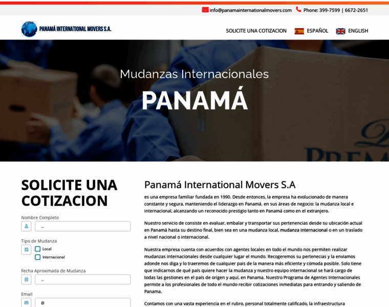 Panamainternationalmovers.com thumbnail
