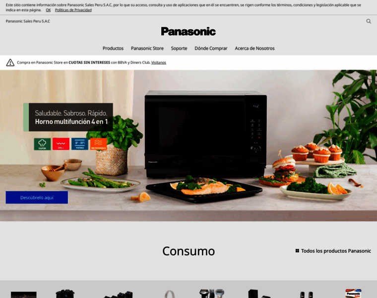 Panasonic.com.pe thumbnail