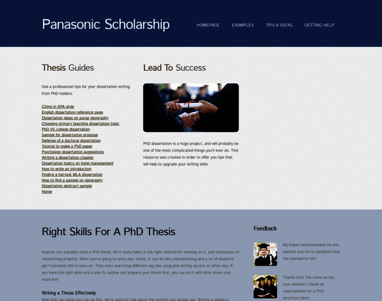 Panasonicscholarship.com thumbnail