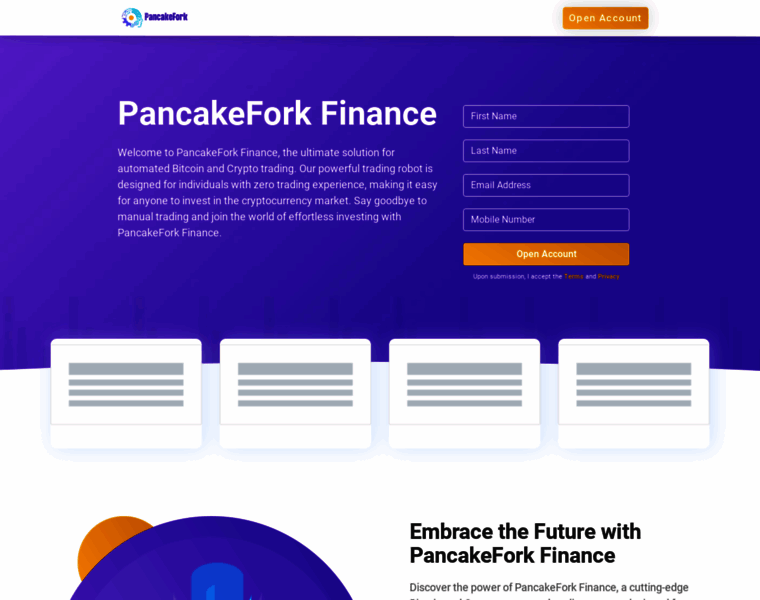 Pancakefork.finance thumbnail